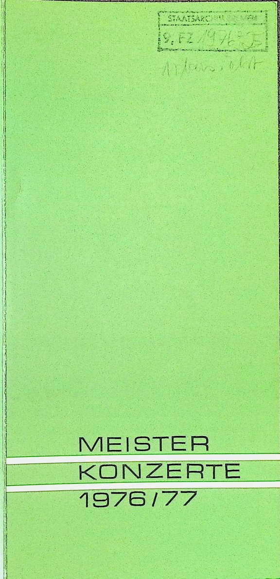 Saisonflyer MK Bremen 1976/77